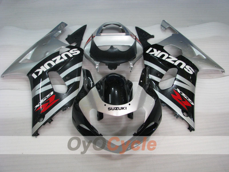 Injection Fairing kit for 00-02 GSX R1000 - Black, Silver - Factory Style #OYO87901788 Secondary image