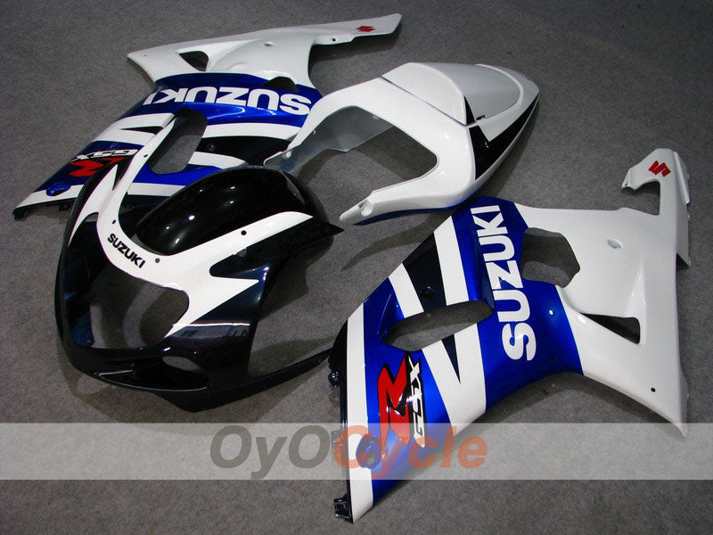 Injection Fairing kit for 00-03 GSX R750 - Blue, White - Factory Style #OYO87901137 Main image