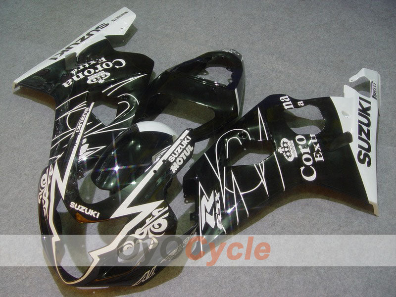 Injection Fairing kit for 04-05 GSX R750 - White, Black - Corona #OYO87901239 Main image