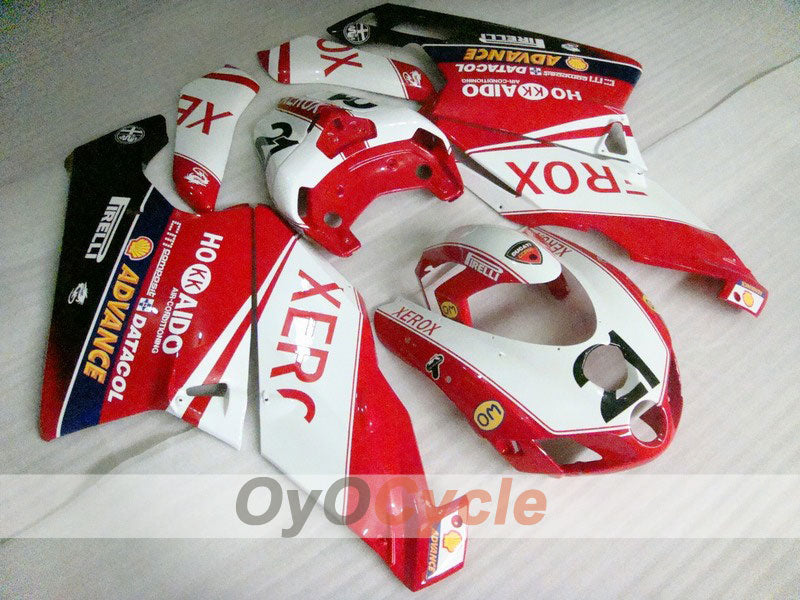 Injection Fairing kit for 05-06 Ducati 749 - Red, White - Xerox #OYO87902168 Main image