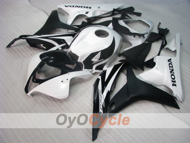Injection Fairing kit for 07-08 CBR600RR - White, Black, Matte - Factory Style #OYO87900410 Main image