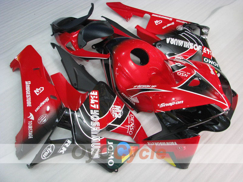 Injection Fairing kit for 05-06 CBR600RR - Red, Black - JOMO #OYO87900253 Main image