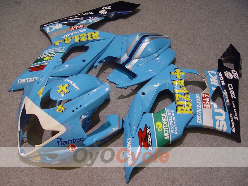 Injection Fairing kit for 05-06 GSX R1000 - Blue, Black - DUNLOP, Rizla+ #OYO87902064 Main image
