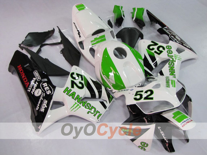 Injection Fairing kit for 05-06 CBR600RR - Green, White, Black - HANN Spree #OYO87900250 Secondary image