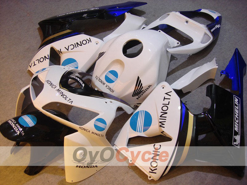 Injection Fairing kit for 05-06 CBR600RR - White, Black - Konica Minolta #OYO87900259 Secondary image