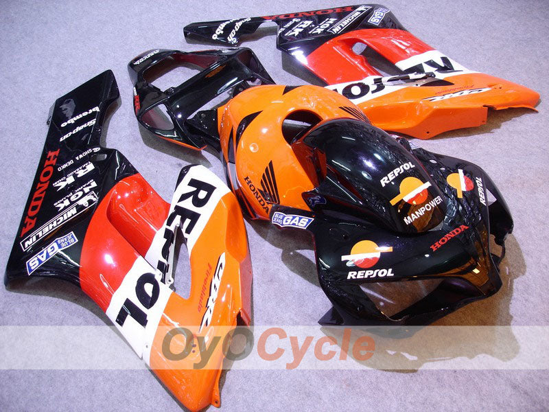 Injection Fairing kit for 04-05 CBR1000RR - Orange, Black - Repsol #OYO87900531 Main image