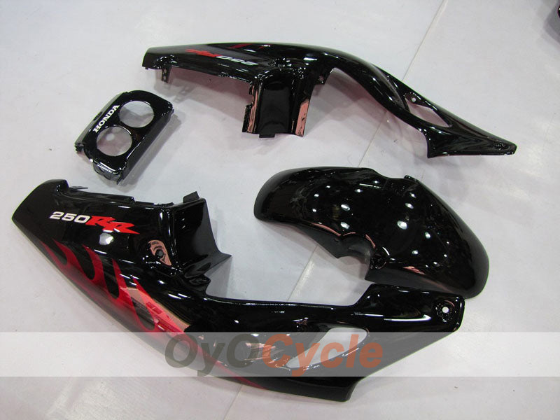 Injection Fairing kit for 90-94 CBR250RR - Red, Black - Flame #OYO87902948 Secondary image