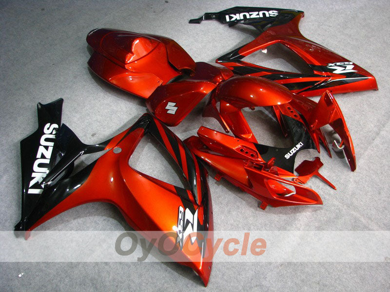 Injection Fairing kit for 06-07 GSX R750 - Red, Black - Factory Style #OYO87901346 Main image