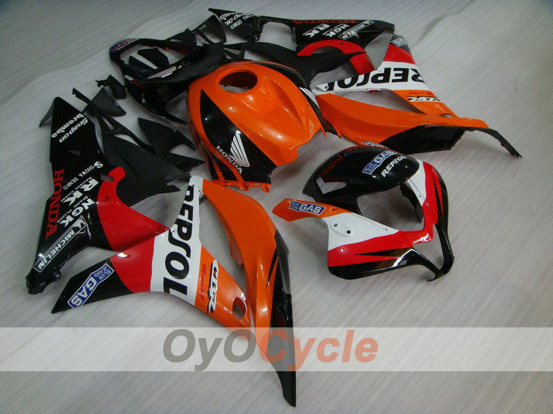 Injection Fairing kit for 07-08 CBR600RR - Orange, Black - Repsol #OYO87900432 Main image