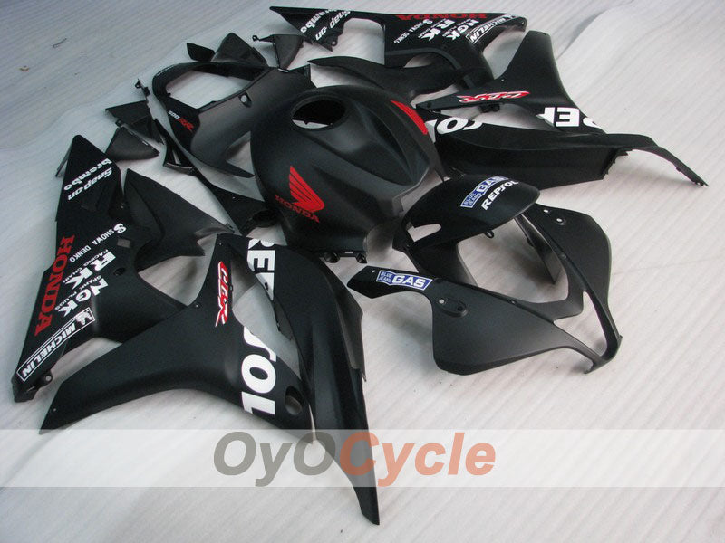 Injection Fairing kit for 07-08 CBR600RR - Black, Matte - Repsol #OYO87900433