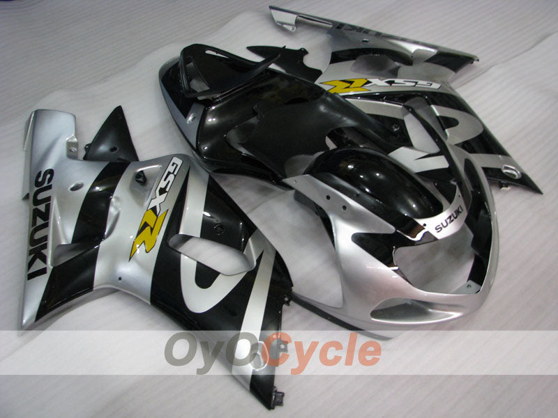 Injection Fairing kit for 00-03 GSX R750 - Black, Grey - Factory Style #OYO87901119 Main image
