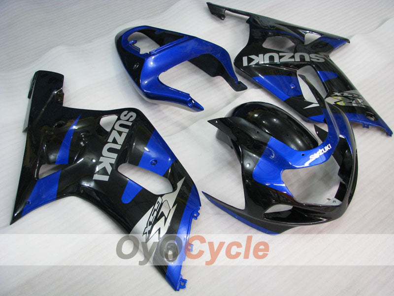 Injection Fairing kit for 00-03 GSX R750 - Blue, Black - Factory Style #OYO87905152 Main image
