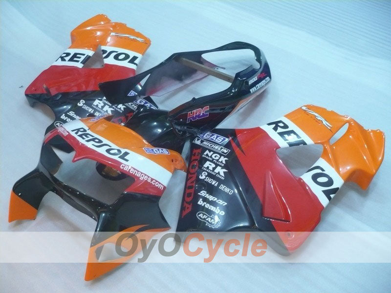 Fairing kit for 98-01 VFR800 - Orange, Black - Repsol #OYO87902937 Main image