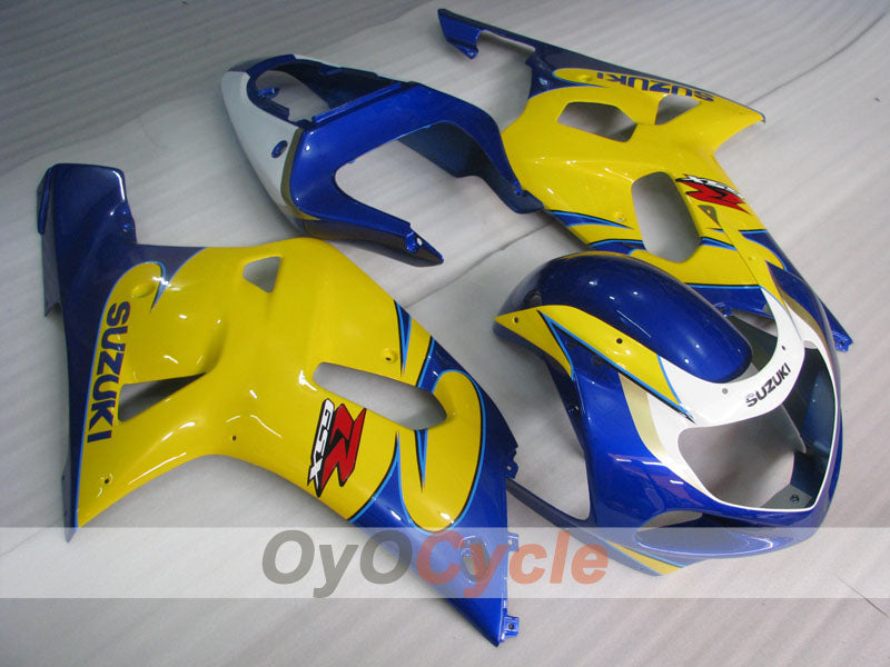 Injection Fairing kit for 00-02 GSX R1000 - Yellow, Blue - Factory Style #OYO87905193 Main image