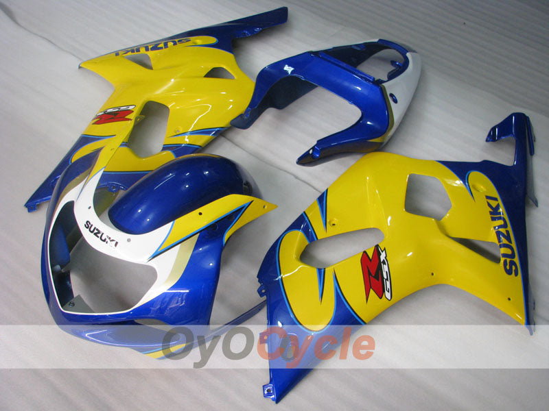 Injection Fairing kit for 00-03 GSX R750 - Yellow, Blue - Factory Style #OYO87905147