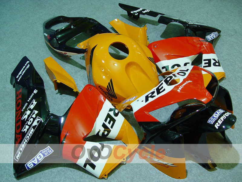 Injection Fairing kit for 05-06 CBR600RR - Yellow, Black - MICHELIN, RK, Repsol #OYO87900334