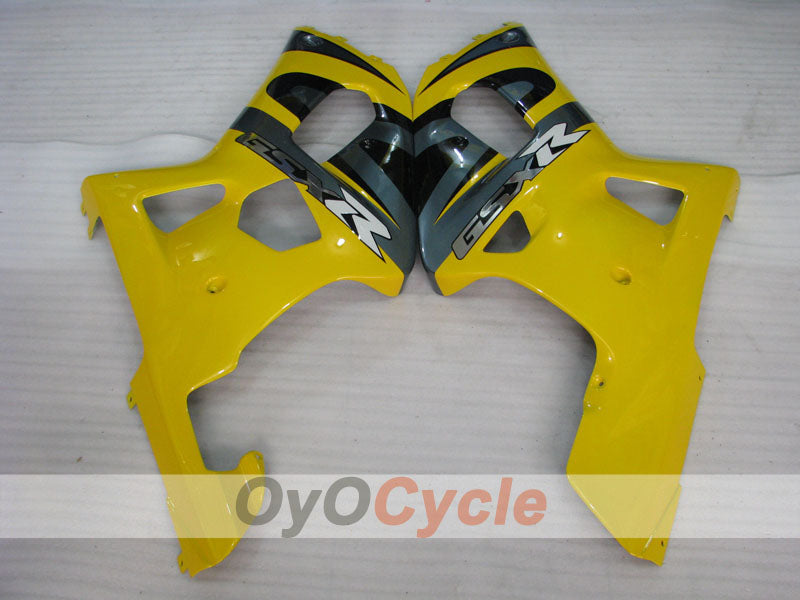 Injection Fairing kit for 00-03 GSX R750 - Yellow, Black - Factory Style #OYO87905148