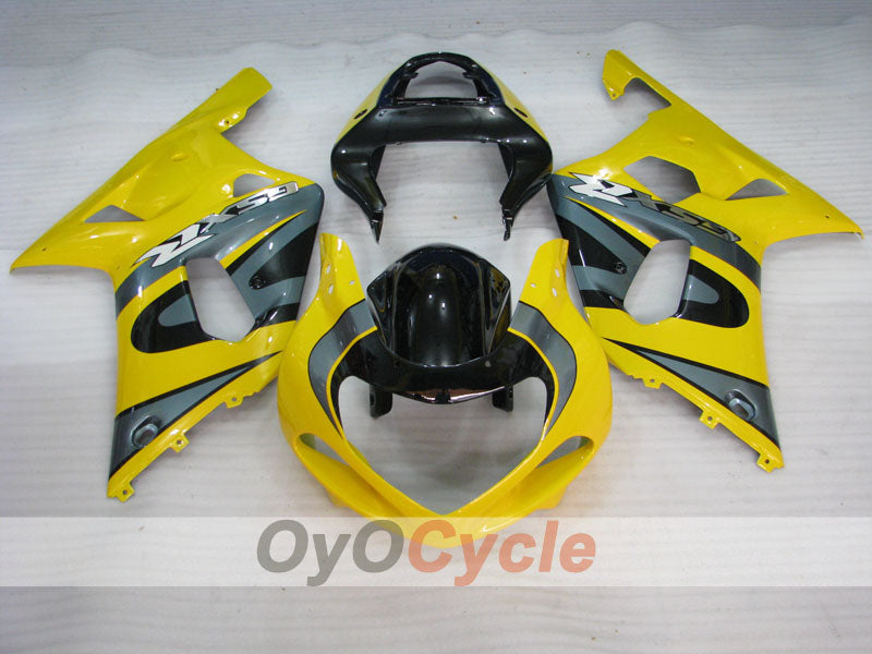 Injection Fairing kit for 00-03 GSX R750 - Yellow, Black - Factory Style #OYO87905148