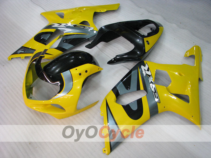 Injection Fairing kit for 00-03 GSX R750 - Yellow, Black - Factory Style #OYO87905148