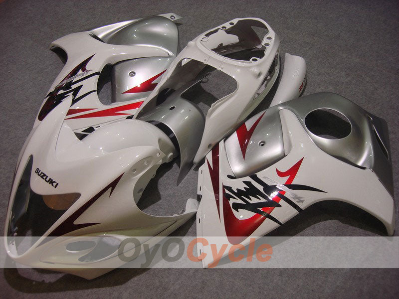 Injection Fairing kit for 08-20 GSXR1300 Hayabusa - White, Silver - Factory Style #OYO87902663