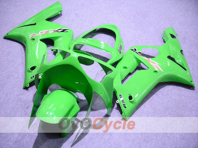 Injection Fairing kit for 03-04 NINJA ZX-6R - Green - Factory Style #OYO87901775 Main image