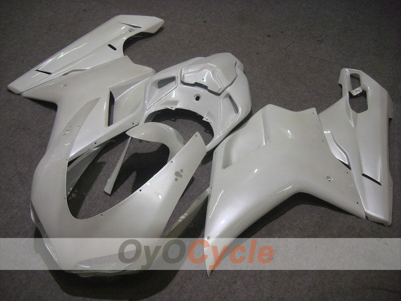Injection Fairing kit for 08-13 Ducati 848 - White - Factory Style #OYO87902180 Main image