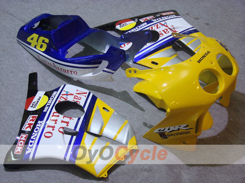 Injection Fairing kit for 90-94 CBR250RR - Yellow, Blue - Nastro Azzurro #OYO87902960 Main image