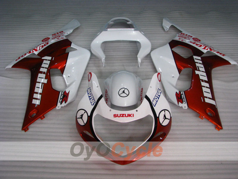 Injection Fairing kit for 00-03 GSX R750 - Red, White - MOTUL #OYO87905145 Secondary image