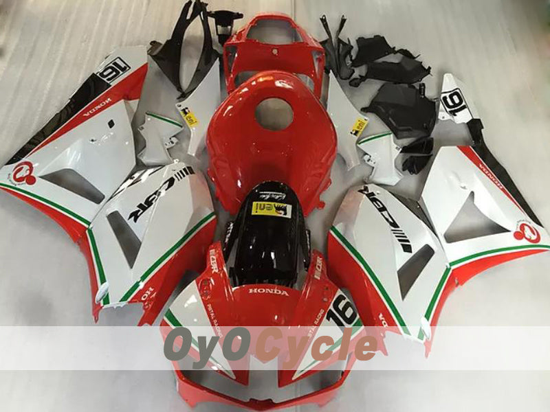 Injection Fairing kit for 13-20 CBR600RR - Red, White - Others #OYO87914585 Main image