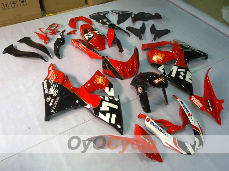 Injection Fairing kit for 09-16 GSX R1000 - Red, Black - Factory Style #OYO87902869 Main image