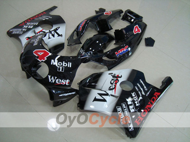 Injection Fairing kit for 90-94 CBR250RR - White, Black - West #OYO87902974 Main image
