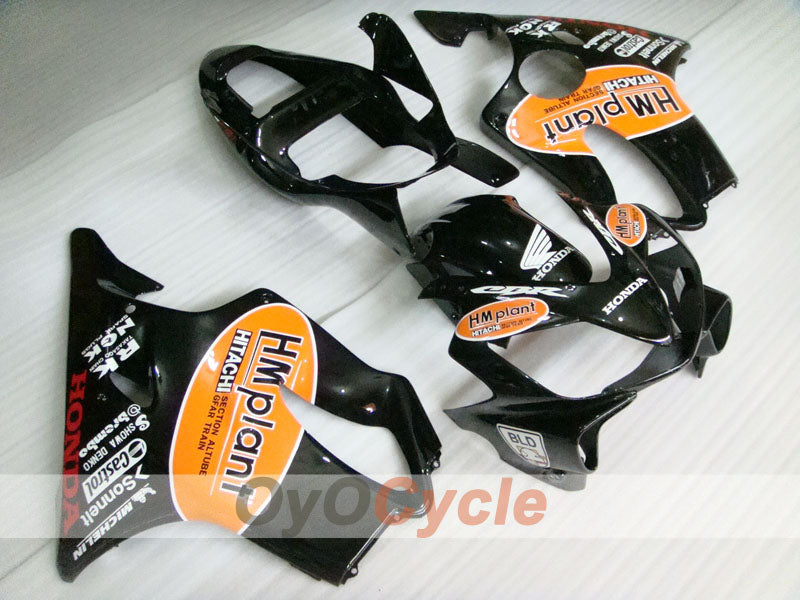 Injection Fairing kit for 01-03 CBR600F4i - Orange, Black - HM Plant #OYO87900158