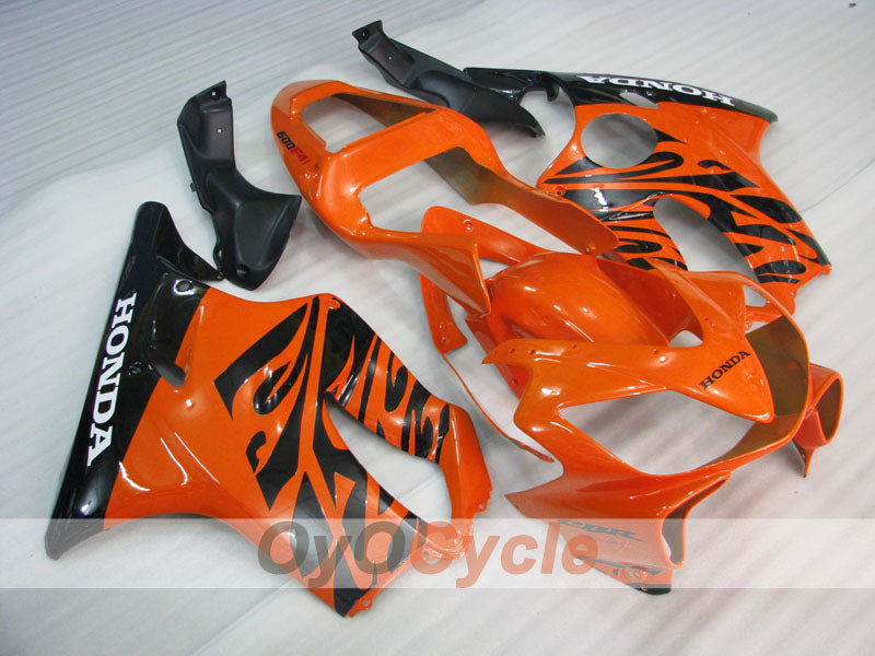Injection Fairing kit for 01-03 CBR600F4i - Orange, Black - Factory Style #OYO87900167 Main image