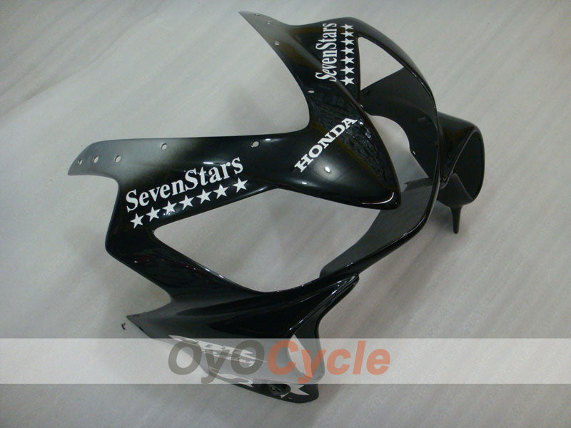 Injection Fairing kit for 01-03 CBR600F4i - Black, Silver - SevenStars #OYO87900193