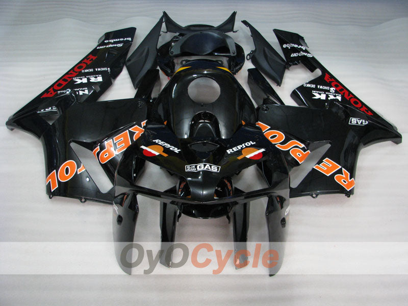 Injection Fairing kit for 05-06 CBR600RR - Black - RK, Repsol #OYO87900332 Secondary image