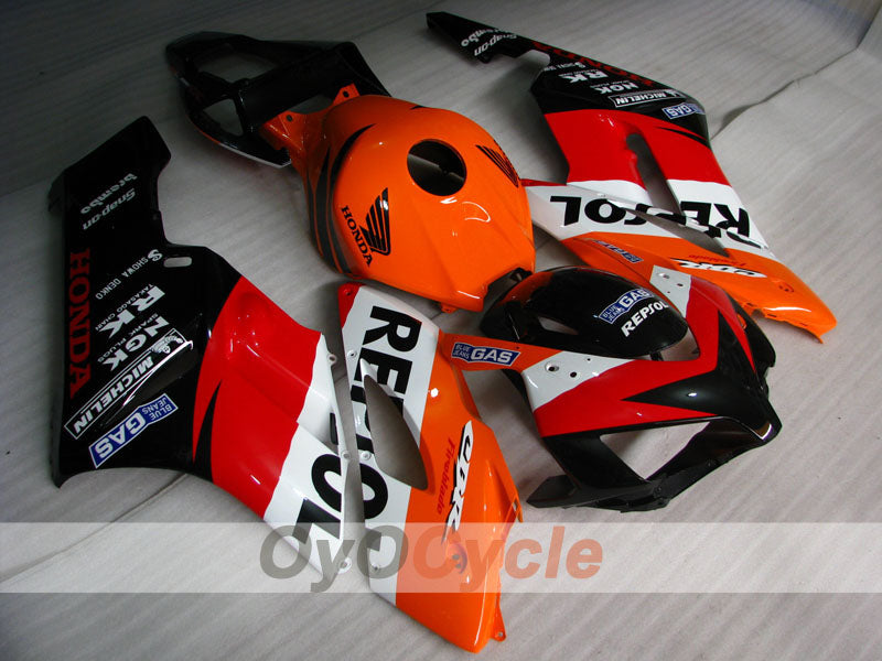 Injection Fairing kit for 04-05 CBR1000RR - Orange, Black - Repsol #OYO87900528 Main image