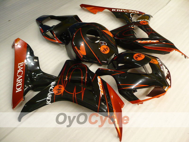 Injection Fairing kit for 06-07 CBR1000RR - Orange, Black - BACARDI #OYO87900549 Main image