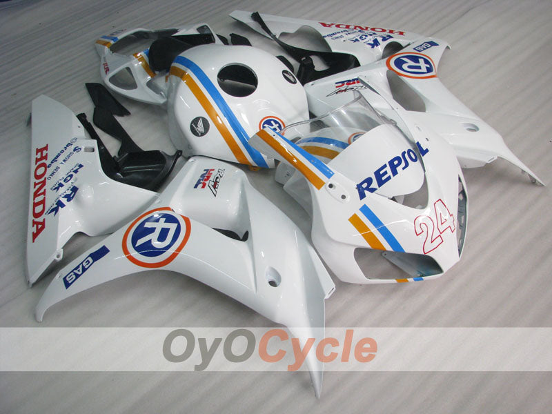 Injection Fairing kit for 06-07 CBR1000RR - White, Black - RK #OYO87900636 Main image