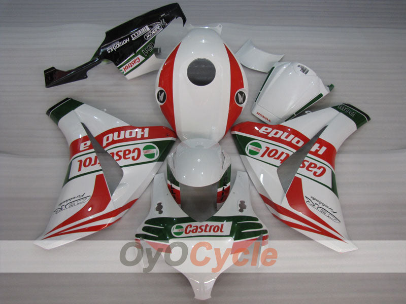 Injection Fairing kit for 08-11 CBR1000RR - Red, White - Castrol #OYO87900654 Secondary image