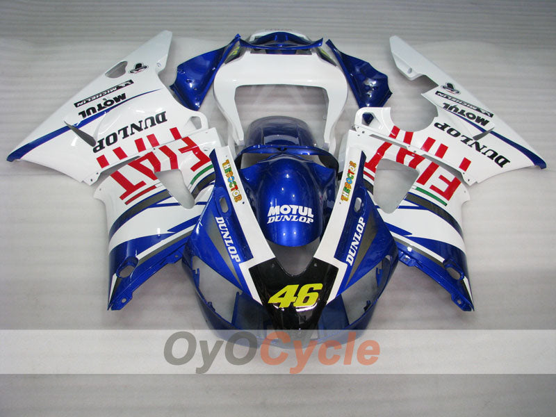Injection Fairing kit for 98-99 YZF-R1 - Blue, White - DUNLOP, FIAT, MOTUL #OYO87900736 Secondary image