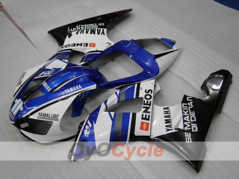 Injection Fairing kit for 98-99 YZF-R1 - White, Black - Factory Style #OYO87900746