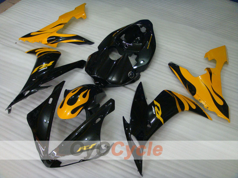 Injection Fairing kit for 04-06 YZF-R1 - Yellow, Black - Flame #OYO87900830 Secondary image