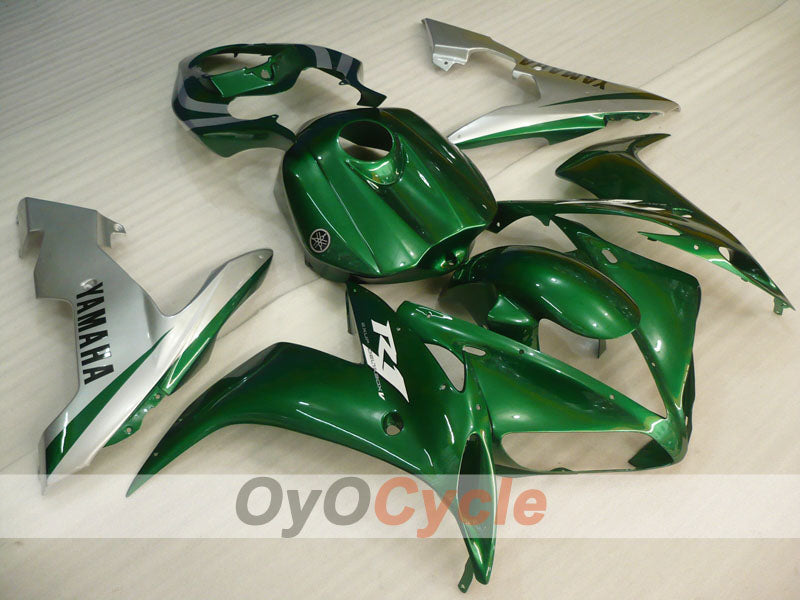 Injection Fairing kit for 04-06 YZF-R1 - Green, Silver - Factory Style #OYO87900841 Main image
