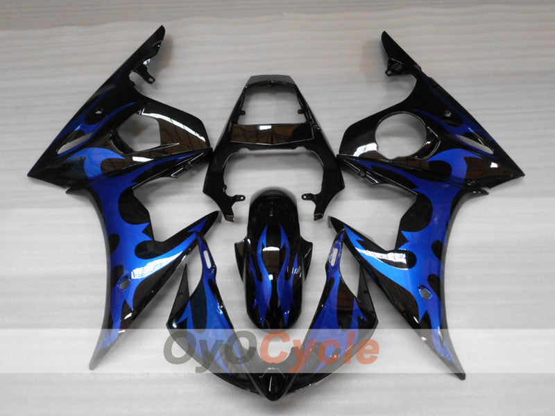 Injection Fairing kit for 05 YZF-R6 - Blue, Black - Flame #OYO87902643 Secondary image