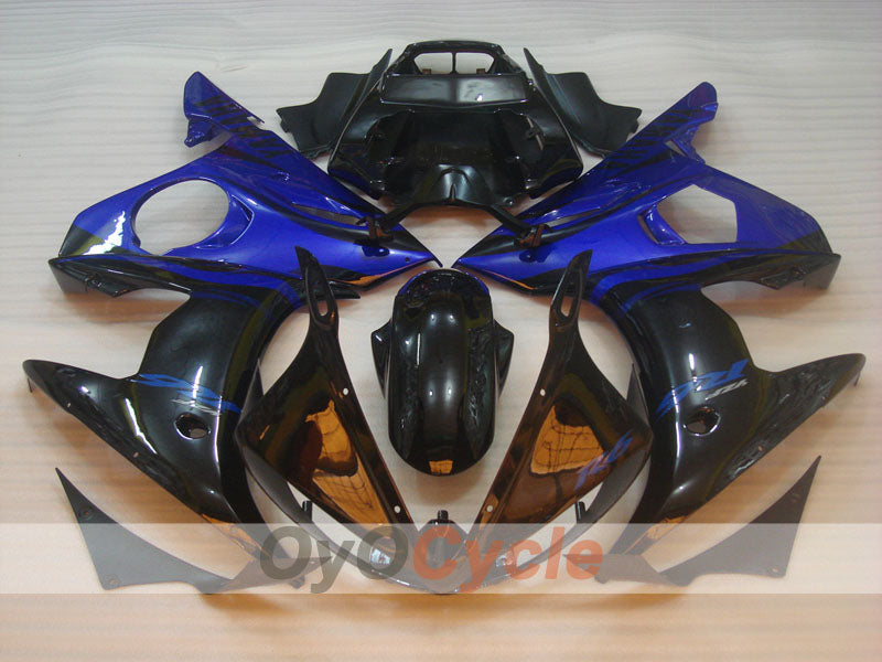 Injection Fairing kit for 05 YZF-R6 - Blue, Black - Flame #OYO87902629