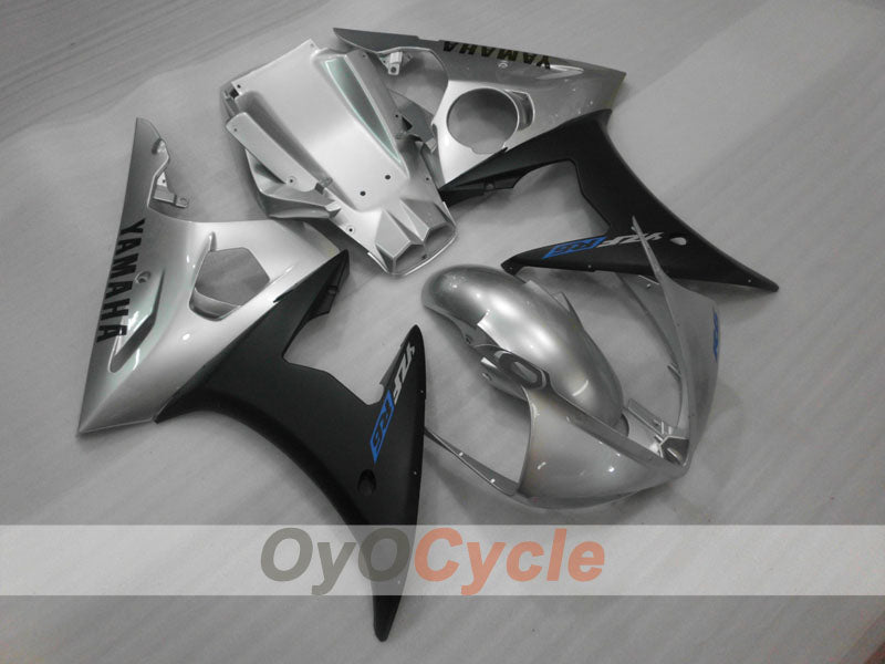 Injection Fairing kit for 03-04 YZF-R6 - Black, Silver, Matte - Factory Style #OYO87900914 Main image