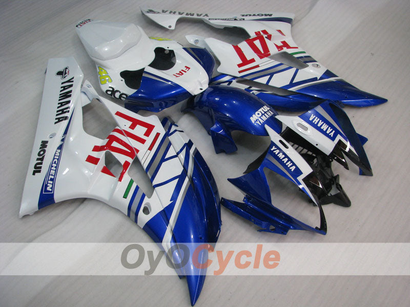 Injection Fairing kit for 06-07 YZF-R6 - Blue, White - FIAT, MOTUL #OYO87900932 Secondary image