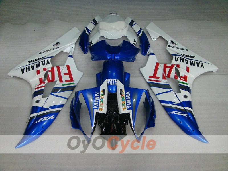 Injection Fairing kit for 06-07 YZF-R6 - Blue, White - FIAT, MOTUL #OYO87900934 Secondary image