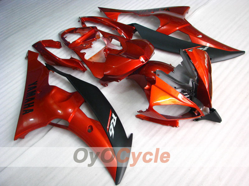 Injection Fairing kit for 08-16 YZF-R6 - Orange, Black, Matte - Factory Style #OYO87900979