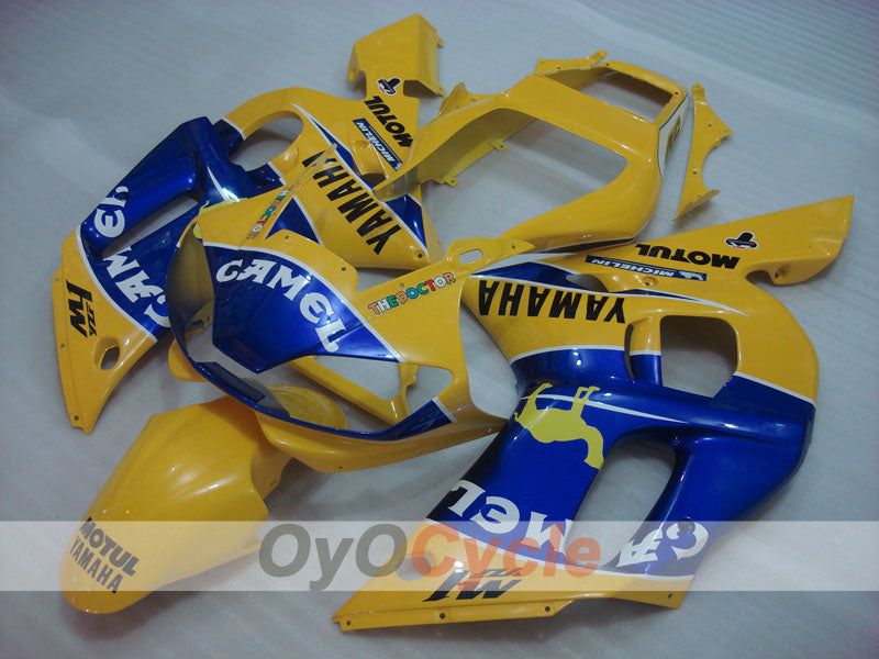 Injection Fairing kit for 98-02 YZF-R6 - Yellow, Blue - Camel, MOTUL #OYO87900982 Main image